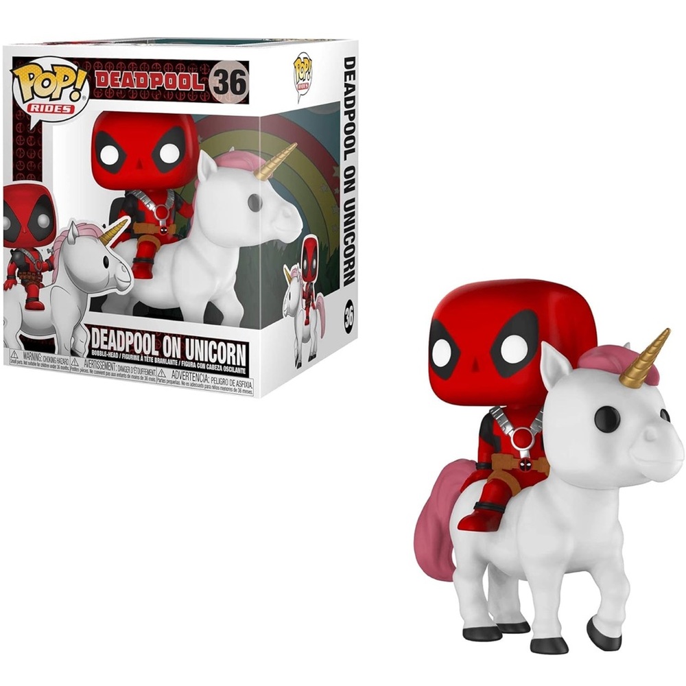 FUNKO POP! RIDES #36 Excusive Marvel Collectors Corps Deadpool On Unicorn